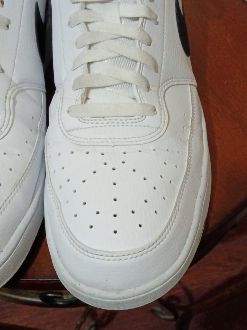 Nike Mens Shoes Court Vision Next Nature Low White Black Size 13 US DH2987-101 - Picture 7 of 14